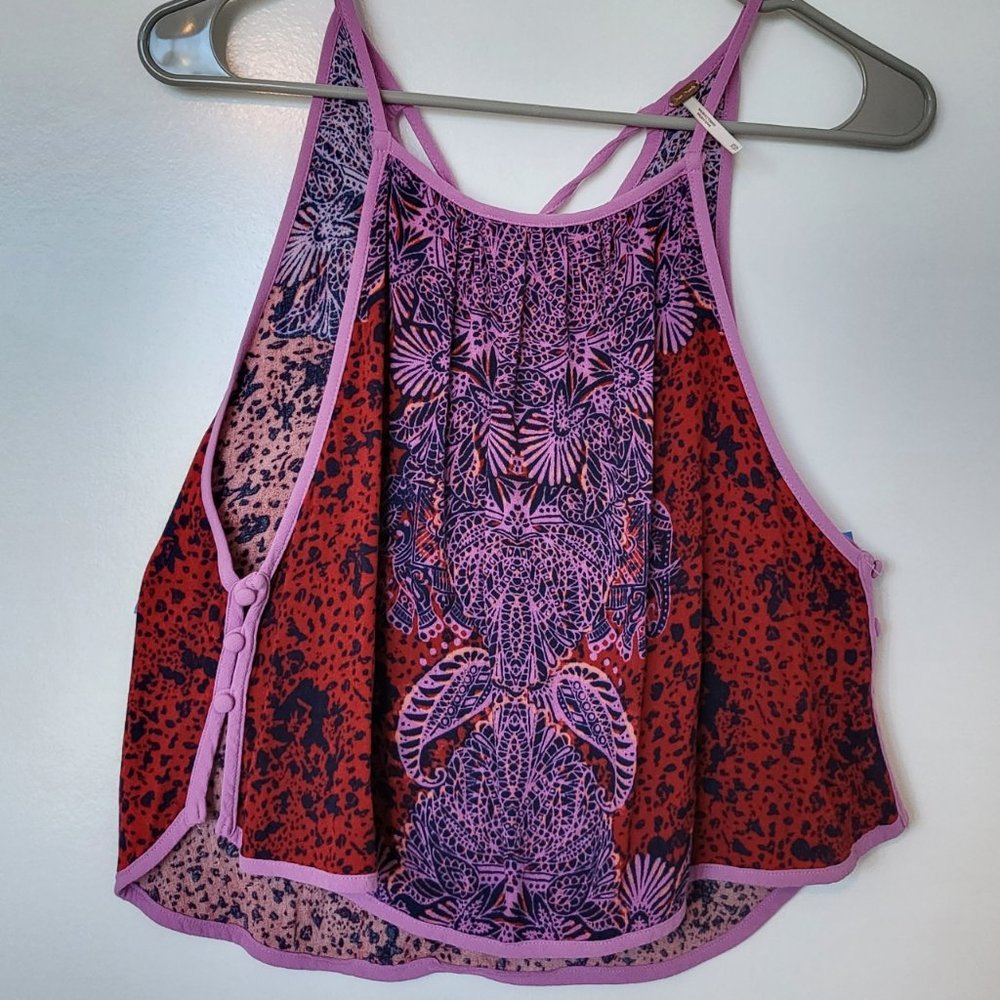 Free People Red/Purple Tank